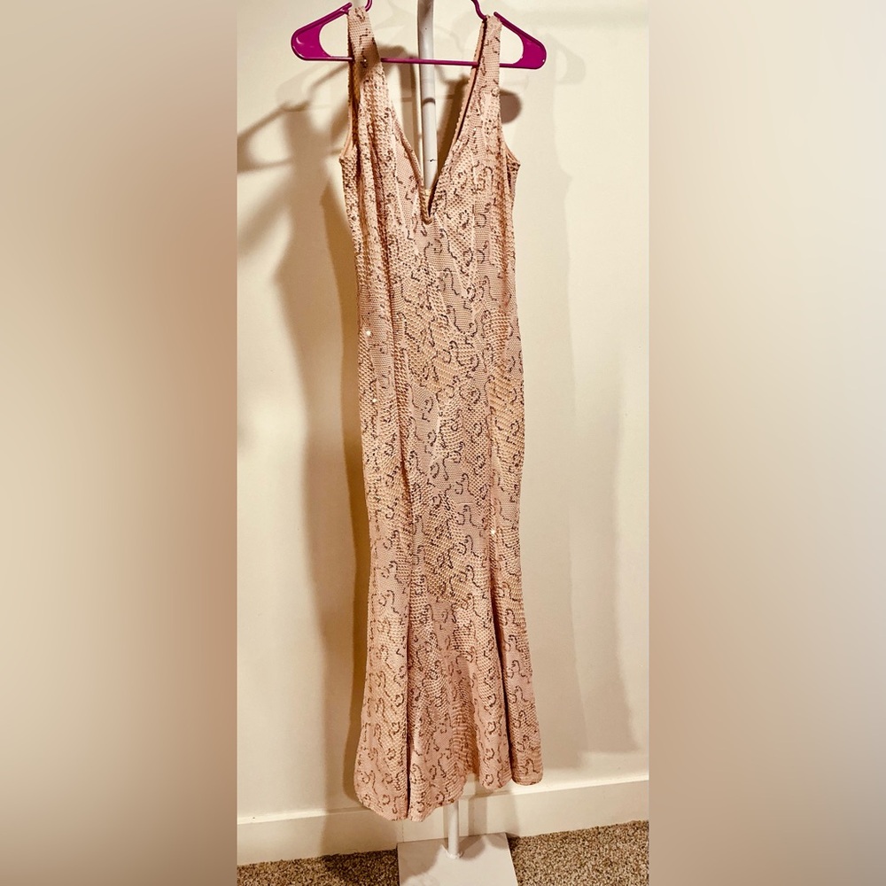 🍒Bailey Blue Blush Patterned Maxi Dress
